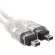 ������ó��� IEEE 1394 FireWire ���̺� (4 Pin 4 Pin) [1.5M] D-IE0-101 DY