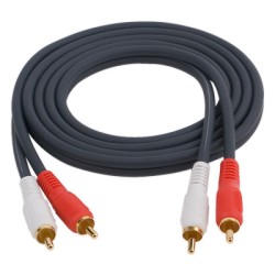 ������ó��� 2RCA ����� ���̺�(5mm) [1.5M] ���׷��� D-2R2R-100-1.5M DY