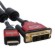 NETmate HDMI to DVI Red Metal ���̺� 1M (Ver1.4) HDMI/DVI Red(1.4) 1M ��������