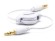 Retractable 3.5mm Audio Cable - White 75cm���� �� 49134