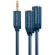 Casual �̴Ͻ��׷��� 2�й� ����� 0.1m (3.5mm stereo 2 ��) �� 70491 CLICKTRONIC