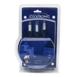 Clicktronic HC90 3.5mm �̴� to 2RCA Y���̺� 1.5m �� HC90-150 TrueAV