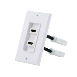 TrueAV 2Port HDMI Wall Plate
