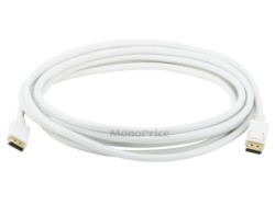 5M 28AWG DisplayPort Cable - White