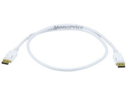1m 28AWG DisplayPort Cable - White
