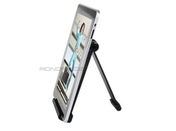 Aluminum Foldable Desktop Stand for iPad 1 & 2 - Black
