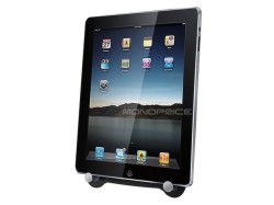 Compact Foldable Desktop Stand for iPad 1 & 2 - Black