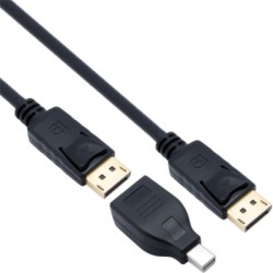 NETmate DisplayPort ���̺� 1.8M-5M + Mini DisplayPort ���� ��Ű��