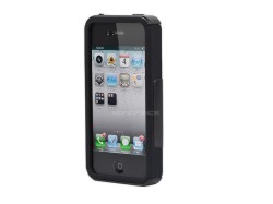 Dual Guard PC+Silicone Case for iPhone�� 4/ 4S - Black