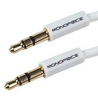 Coiled 3.5mm Stereo Audio Cable 1.8m White ������ ���������̺�