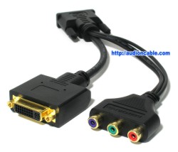 AVlogic DVI-I to DVI-D + 3RCA