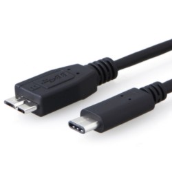 TrueAV USB Type-C plug to USB 3.1 Micro-B plug cable 1M